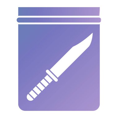 knife icon. simple illustration