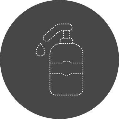 Bir şişe simgesinin vektör illüstrasyonu