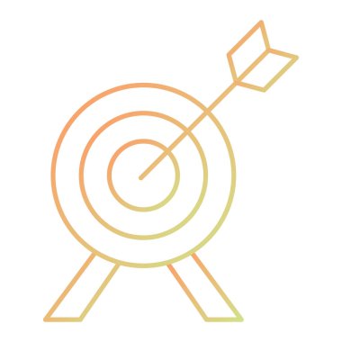 hedef simge vektör illüstrasyonu