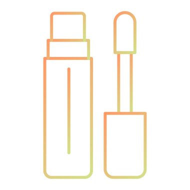 nail polish icon. outline illustration of mascara brush vector icons for web design