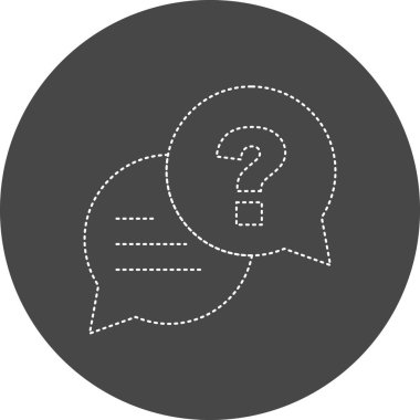 Soru işareti. Basit tasarım