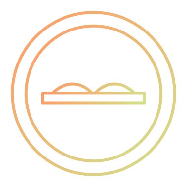 Havlu simgesinin vektör illüstrasyonu