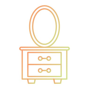 Ayna simgesi, vektör çizimi