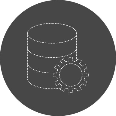 Veritabanı Simgesi Vektör illüstrasyonu