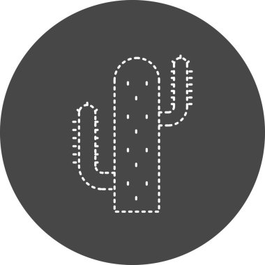 Cactus icon, vector illustration simple design
