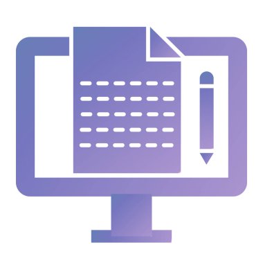 dizüstü bilgisayar simgesi, vektör illüstrasyonu