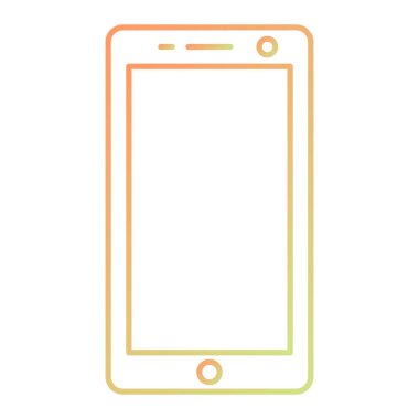 Akıllı telefon. Web simgesi basit tasarım