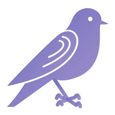 Kuş. Web simgesi basit tasarım