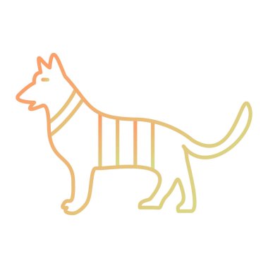 köpek simgesi vektör illüstrasyon tasarımı