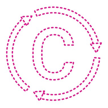 ok simgesi vektör illüstrasyonu