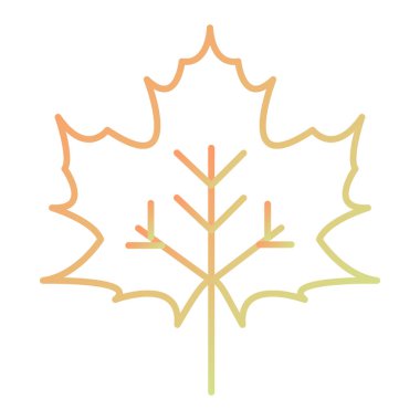 sonbahar yaprağı ikonu vektör illüstrasyon tasarımı