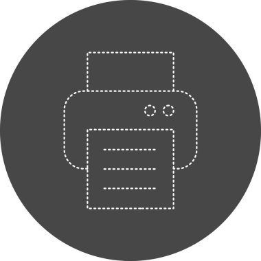 vector illustration of printer. seo modern and office sign