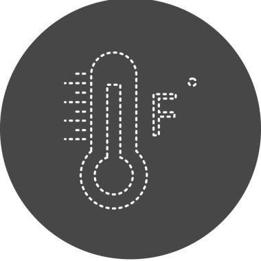 Fahrenheit Vector Glyph Icon Design 