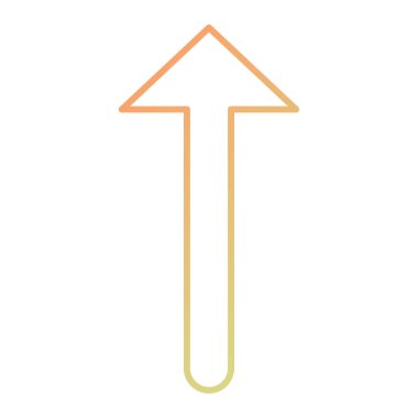 simple web interface illustration of arrow 