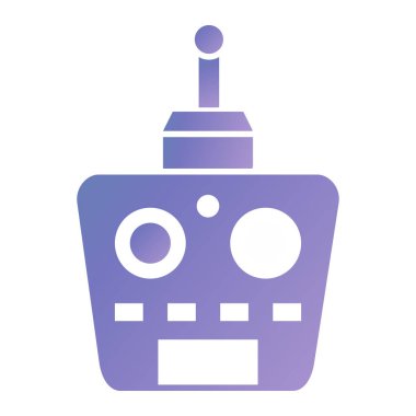 robot. Web simgesi basit illüstrasyon