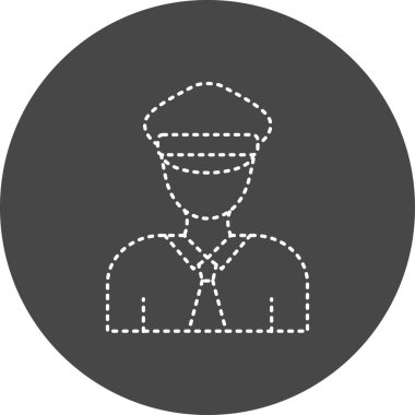 Güvenlik simgesinin vektör illüstrasyonu