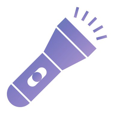 flashlight icon vector isolated on white background for your web and mobile app design, camping logo concept