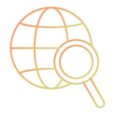 Küresel simge vektör illüstrasyonu