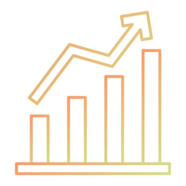 büyüme grafiği vektör illüstrasyonu