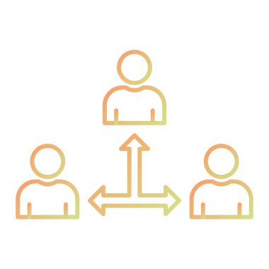 İnsan simgesinin vektör illüstrasyonu