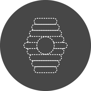 Beehive icon, vector illustration simple design