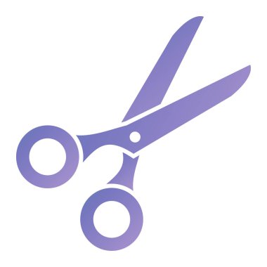 Makas simgesi. düz dizayn biçimi 10