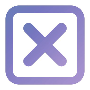 İptal et. Web simgesi basit tasarım