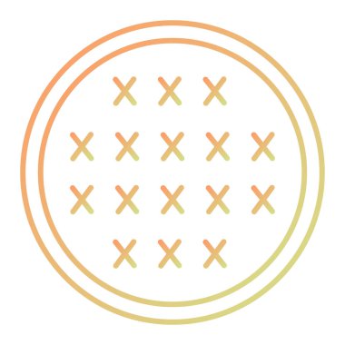 Turuncu çizgi simgesinin vektör illüstrasyonu