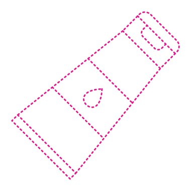 bilet ikonu vektör illüstrasyonu