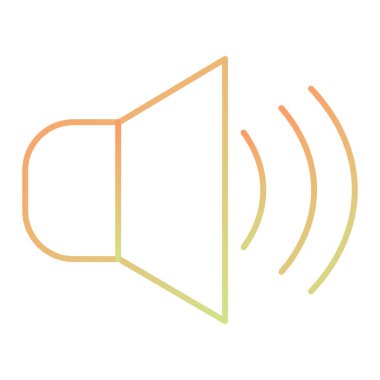 ses simgesi vektör illüstrasyonu