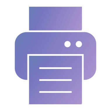 Yazıcı. Web simgesi basit illüstrasyon