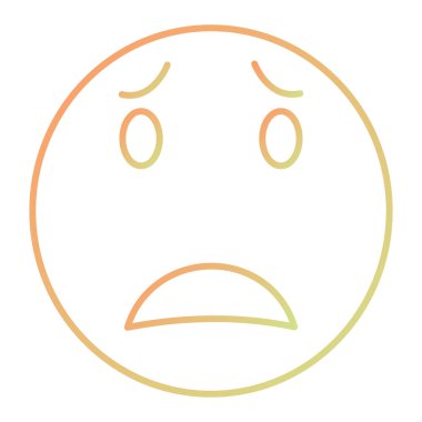 crying face icon. outline illustration of eyes vector icons