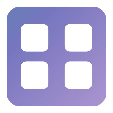 square buttons. simple design