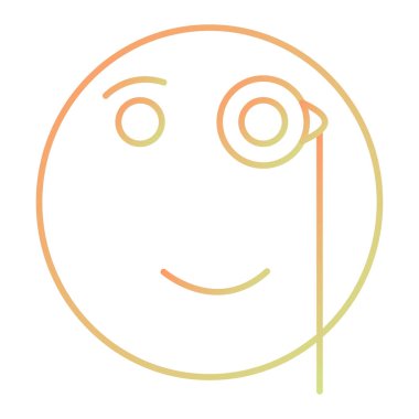 happy face with smile expression vector illustration design