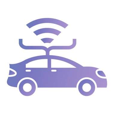 Kablosuz. Web simgesi basit illüstrasyon