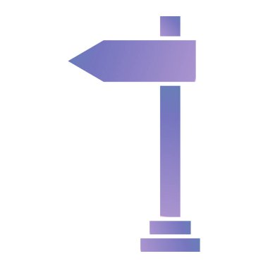 Bir işaret levhasının vektör illüstrasyonu