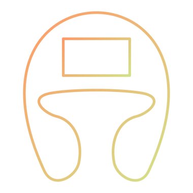 Modern b 'nin vektör illüstrasyonu eksik simgesi