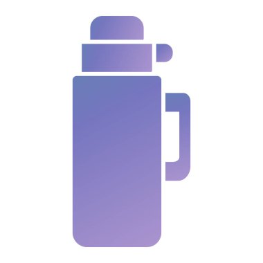water bottle icon. simple illustration of drink shaker vector icons for web