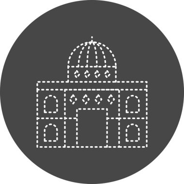 vector illustration of modern Dome Rock icon