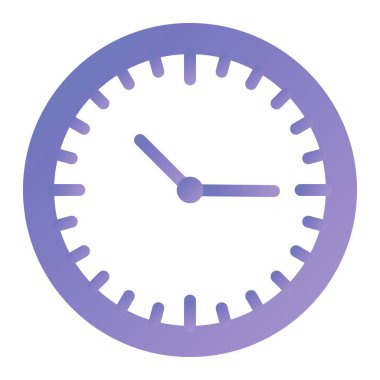 Saat. Web simgesi basit illüstrasyon