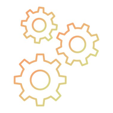 dişli simgesi vektör illüstrasyonu