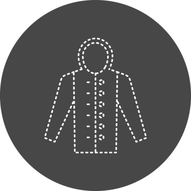 Coat web icon vector illustration