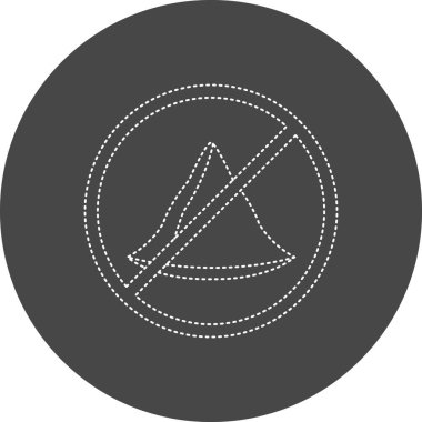 Gıda simgesi olmayan vektör illüstrasyonu