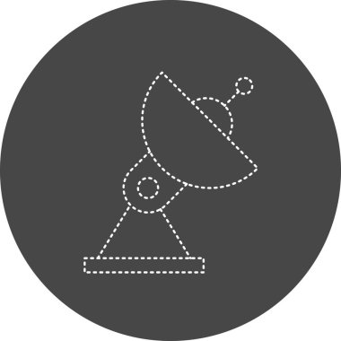 vector illustration of Parabolic Dishes modern icon