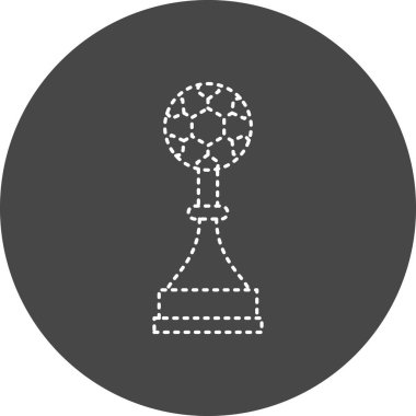 Kupa. Web simgesi basit illüstrasyon