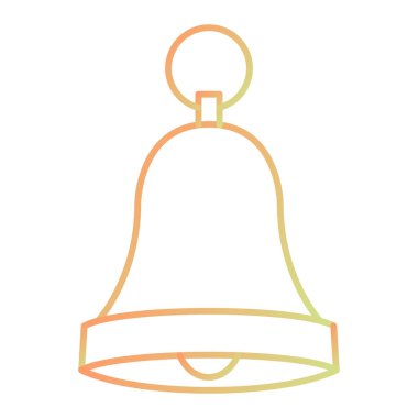 Çan ikonu. Web için Noel çanları vektör simgelerinin basit bir gösterimi