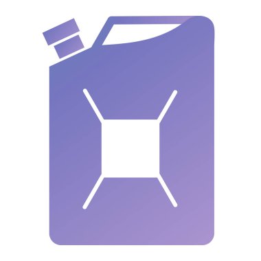 Petrol varili ikonu. Ağ için gaz yakıt vektör simgelerinin basit çizimi