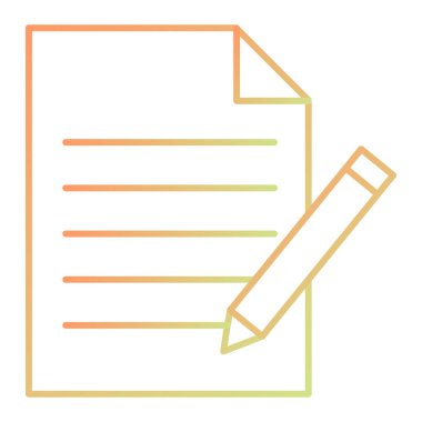 Belge. Web simgesi basit illüstrasyon