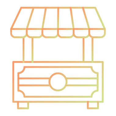 dükkan simgesi vektör illüstrasyonu