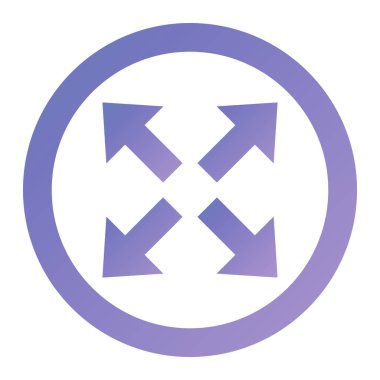 arrows vector icon. style is bicolor flat symbol, intensive red and black colors, rounded angles, white